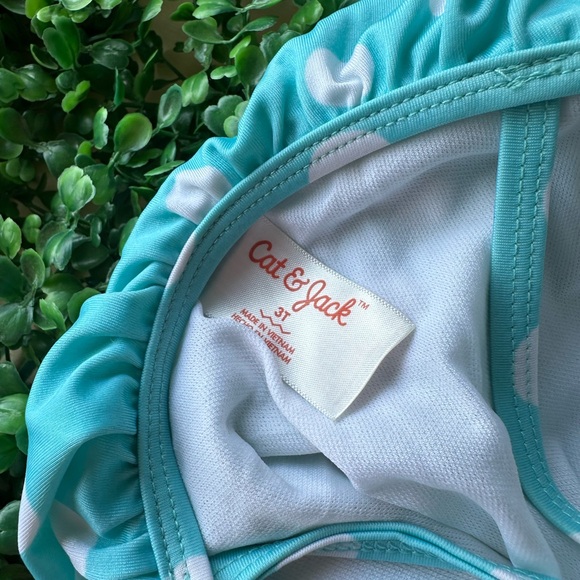 Cat and Jack Ruffle Polka Dot Bathing Suit - Picture 3 of 3